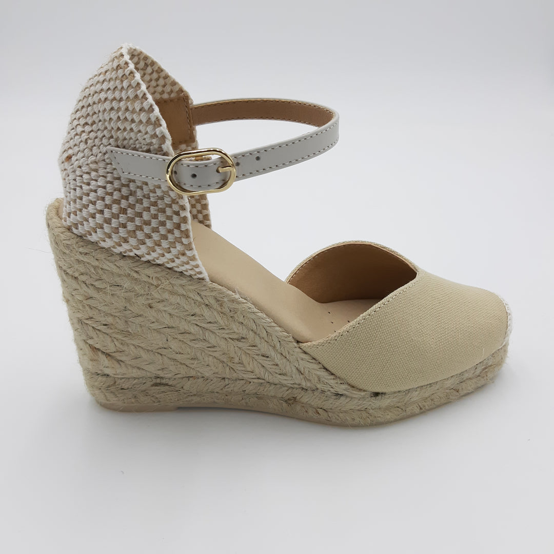 Sandali Zeppa GIOSEPPO Zhepe Donna - Espadrillas In Pelle Con Zeppa Juta 8.5 Cm